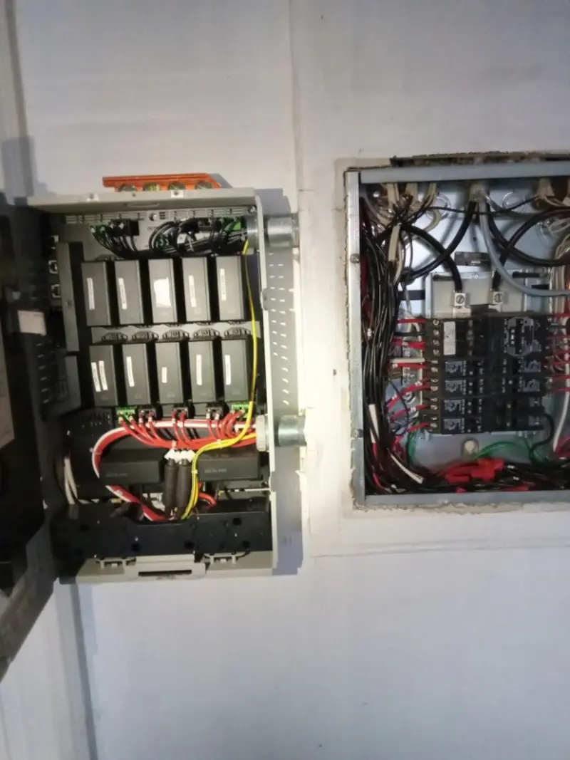 Electrical panel upgrade completed for Security Camera Wiring in Galliano
